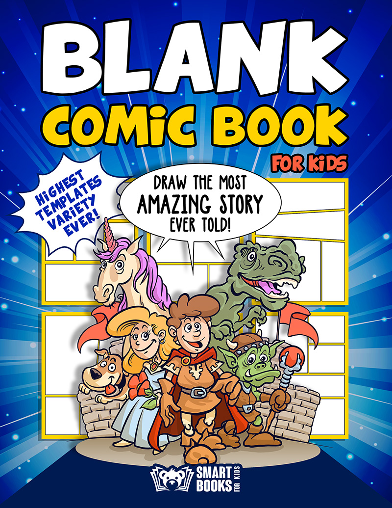 Blank Comic Book For Kids To Write Stories: Comic Book Drawing Kit
