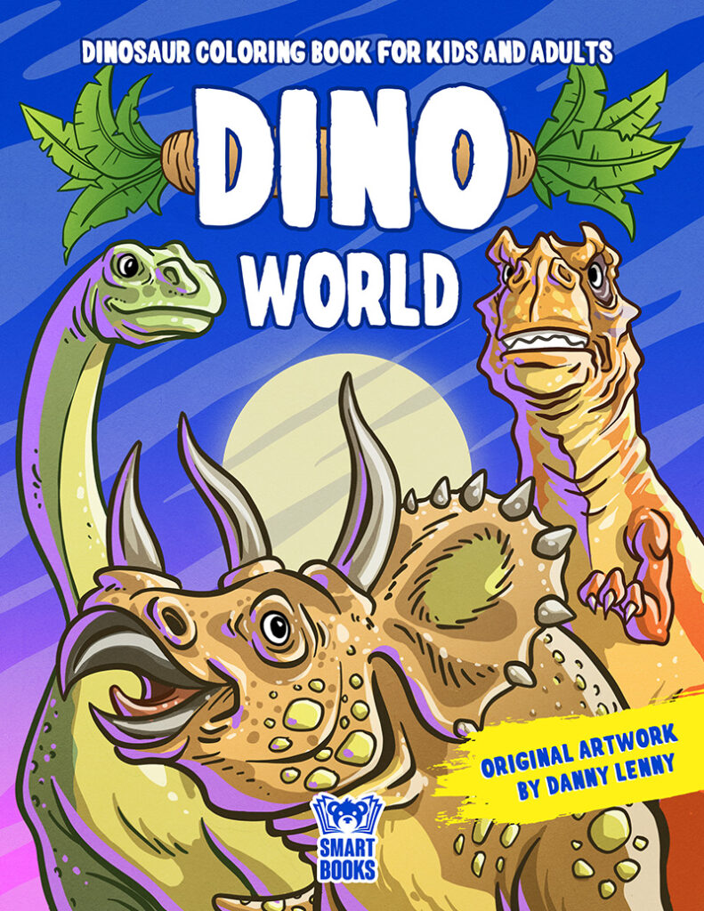Dinosaur Coloring Book - DINO WORLD